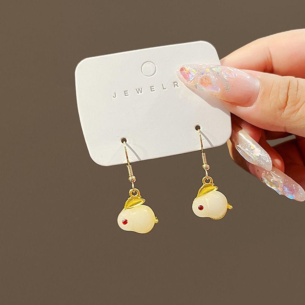 Bông Tai Hình Thỏ Hoạt Hình Thanh Lịch Dành Cho Nữ