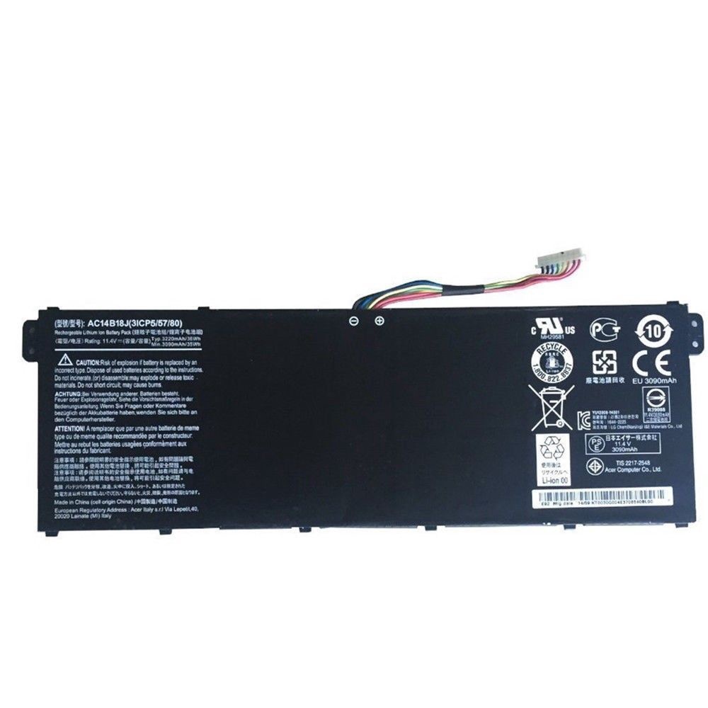 💖💖 Pin Acer 35wh Aspire E11 E3-112 ES1-511 NE513 A114-31 A314-31 A315-21 A315-21G AC14B13J AC14B18J