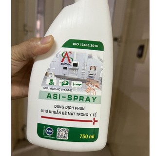 Dung dịch phun khử khuẩn bề mặt y tế Asi Spray