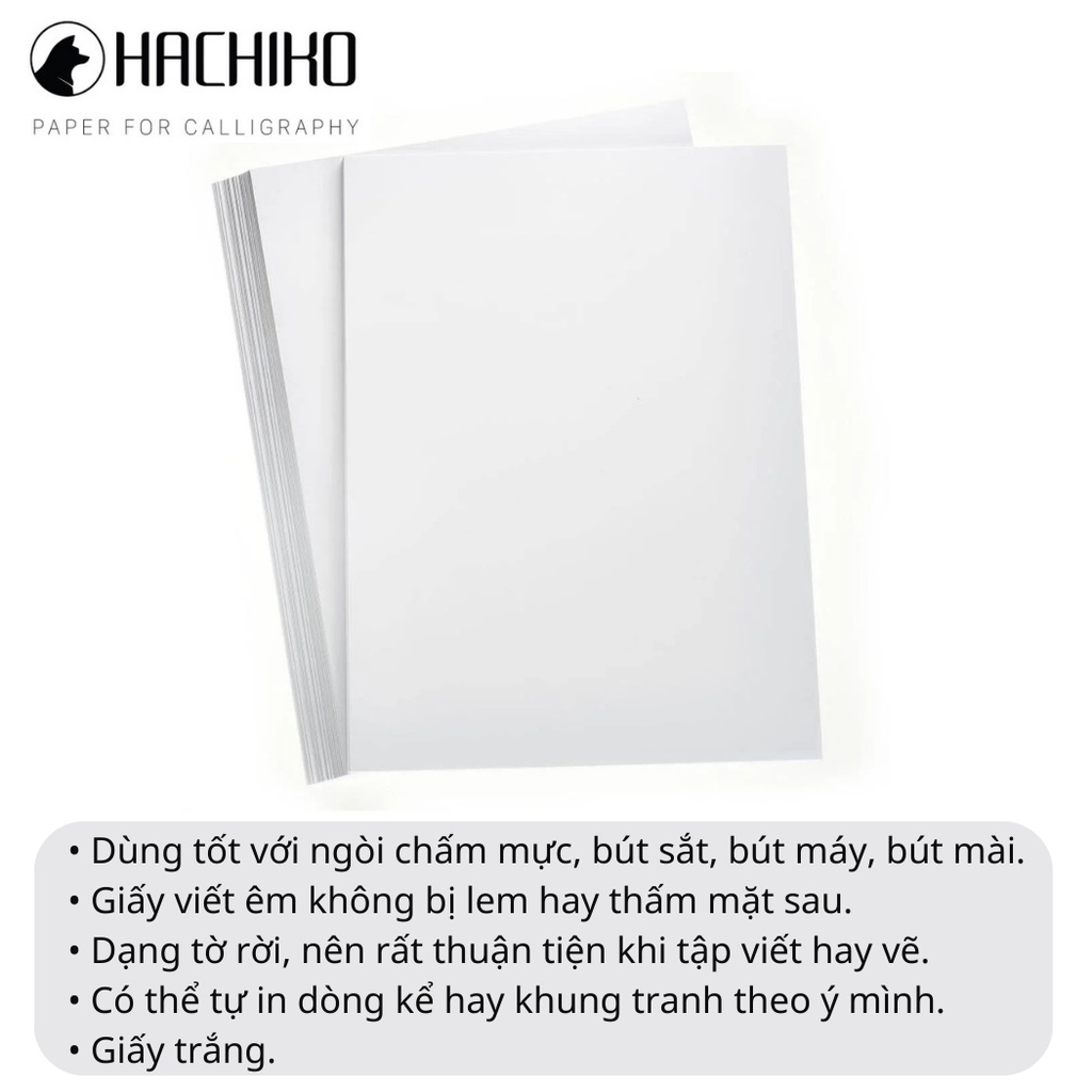 - TẬP 50 TỜ Giấy viết CALLIGRAPHY và vẽ MANGA