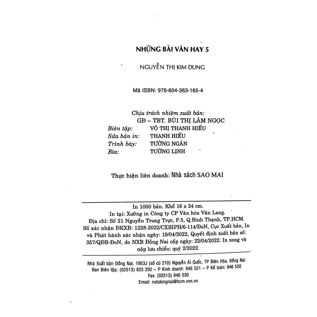 Sách - Những Bài Văn Hay Lớp 5