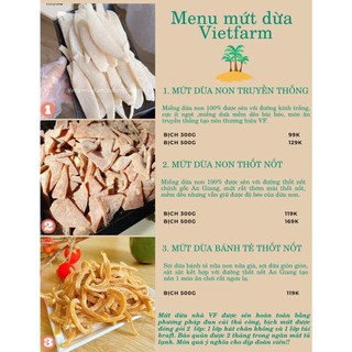 Mứt dừa non thốt nốt mềm dẻo 500g