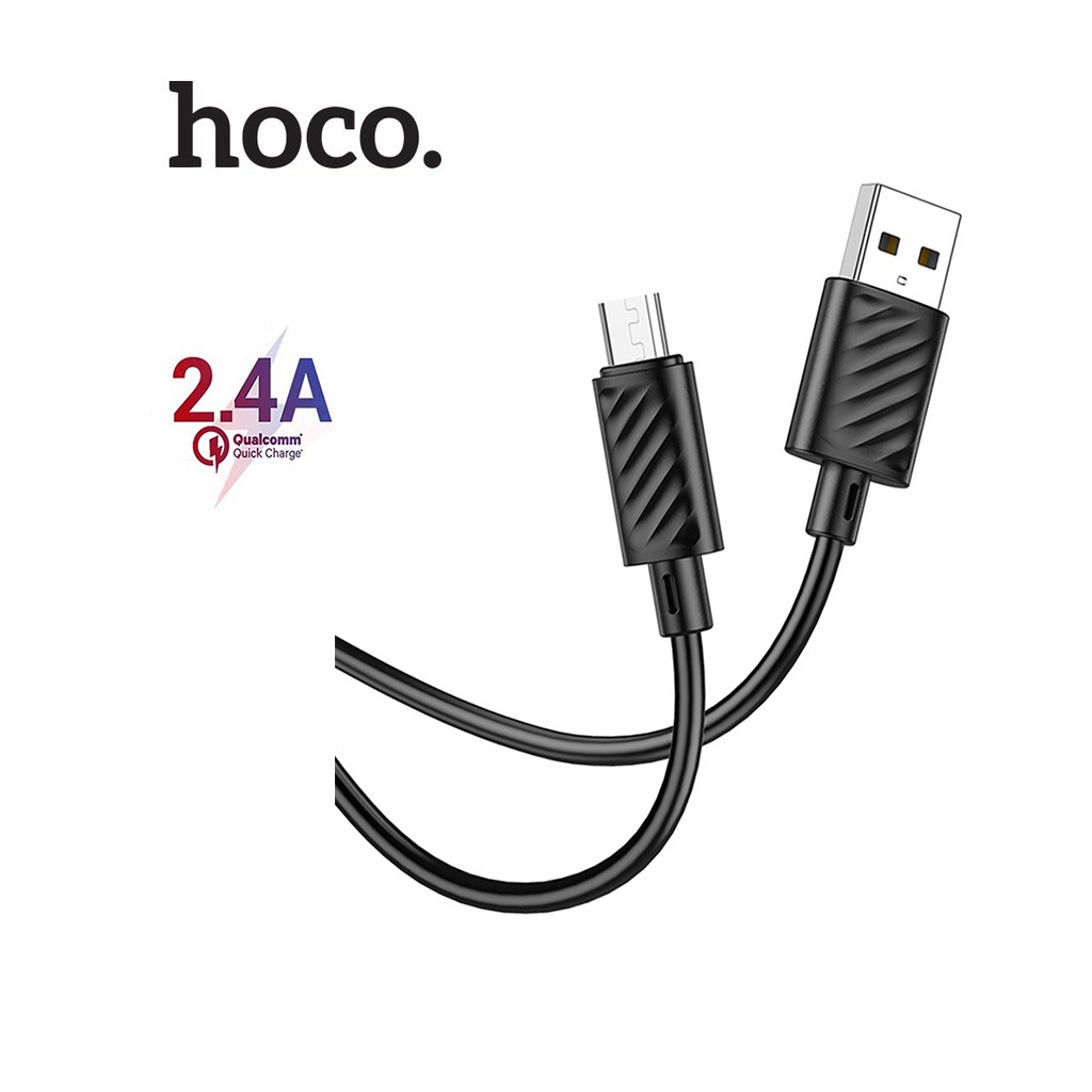 Cáp sạc Hoco X88 Micro sạc nhanh 2.4A đồng bộ data cho Android dài 1M ( Đen )