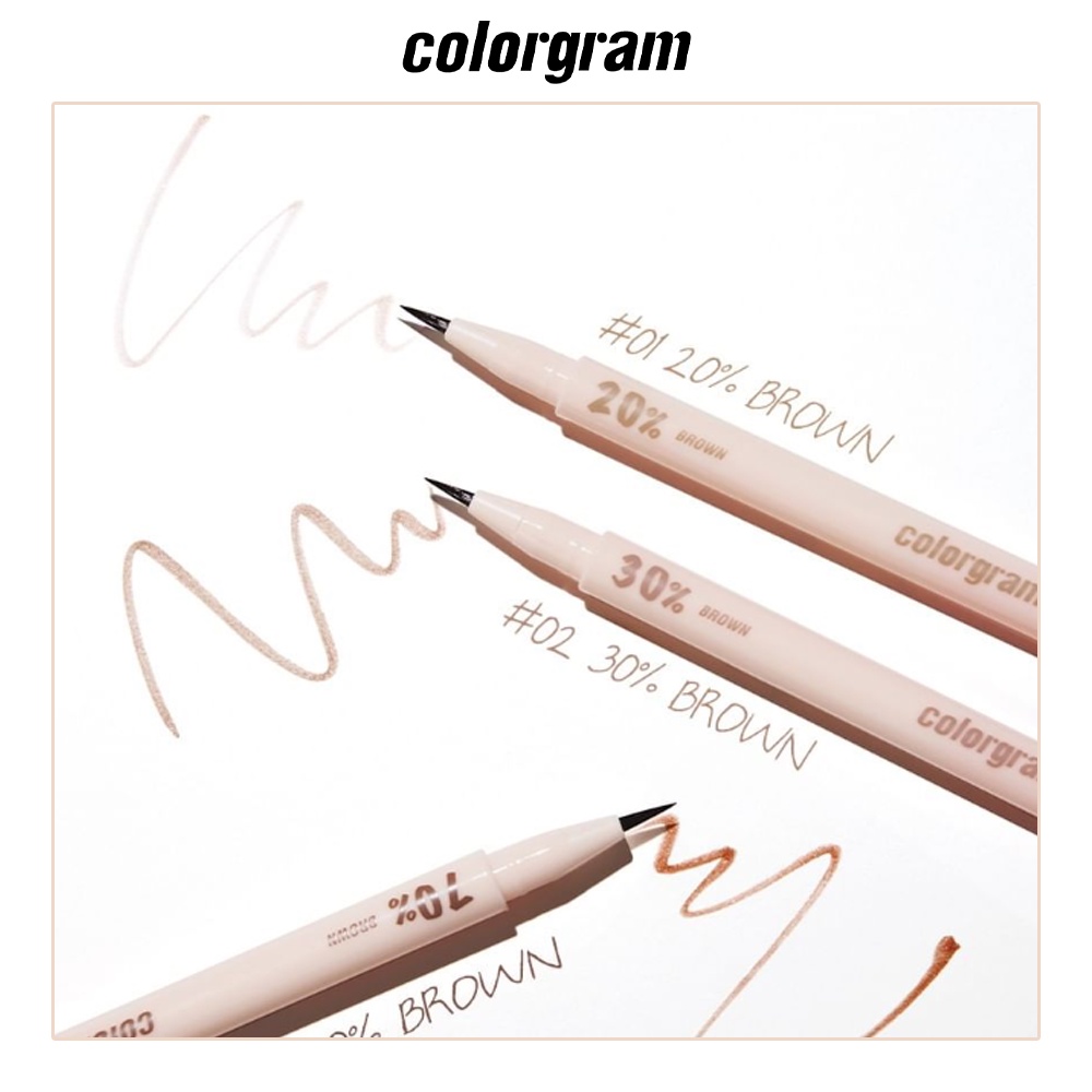 Bút Kẻ Mắt Trang Điểm Colorgram Shade Re-forming Brush Liner 0.15g