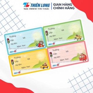 Nhãn vở điểm 10 tp-nbl02 4 xấp