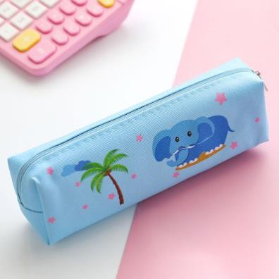 Bóp bút vải hoạt hình màu sắc siêu dễ thương