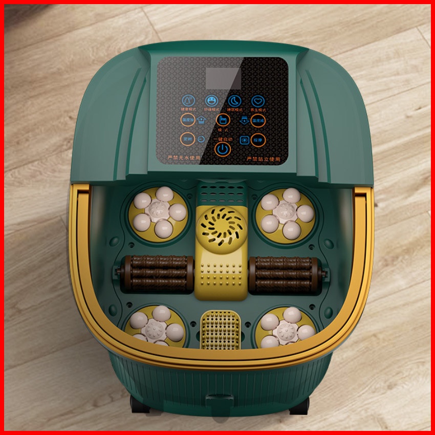 Bồn ngâm chân massage tự động làm nóng nước có chống giật Misubao Hàn Quốc, Máy ngâm chân massage có sục khí chính hãng