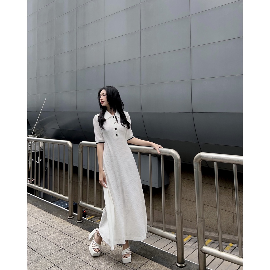 CIGNO-Đầm cổ sơ mi cách điệu MARIS Dress