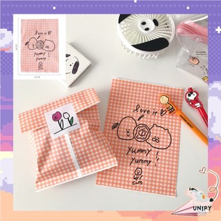Túi Giấy Đựng Quà Caro Yummi | Kèm Sticker Khóa Túi BB02