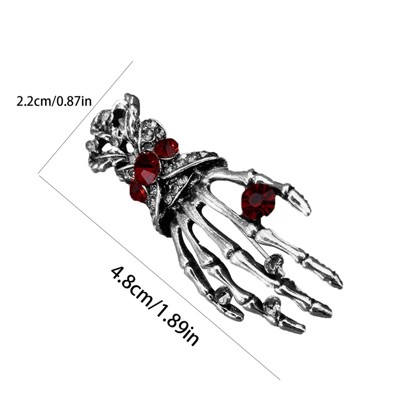 Wangyue Ghim Cài Áo Hình Đầu Lâu Phong Cách Punk Halloween