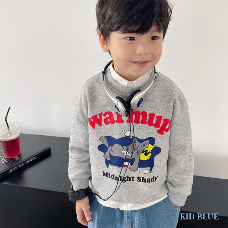 Áo Thun Sweater Tay Dài Thời Trang Thu Đông Cho Bé Trai