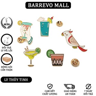 Pin cocktail - Phụ kiện Bartender trang trí tạp dề