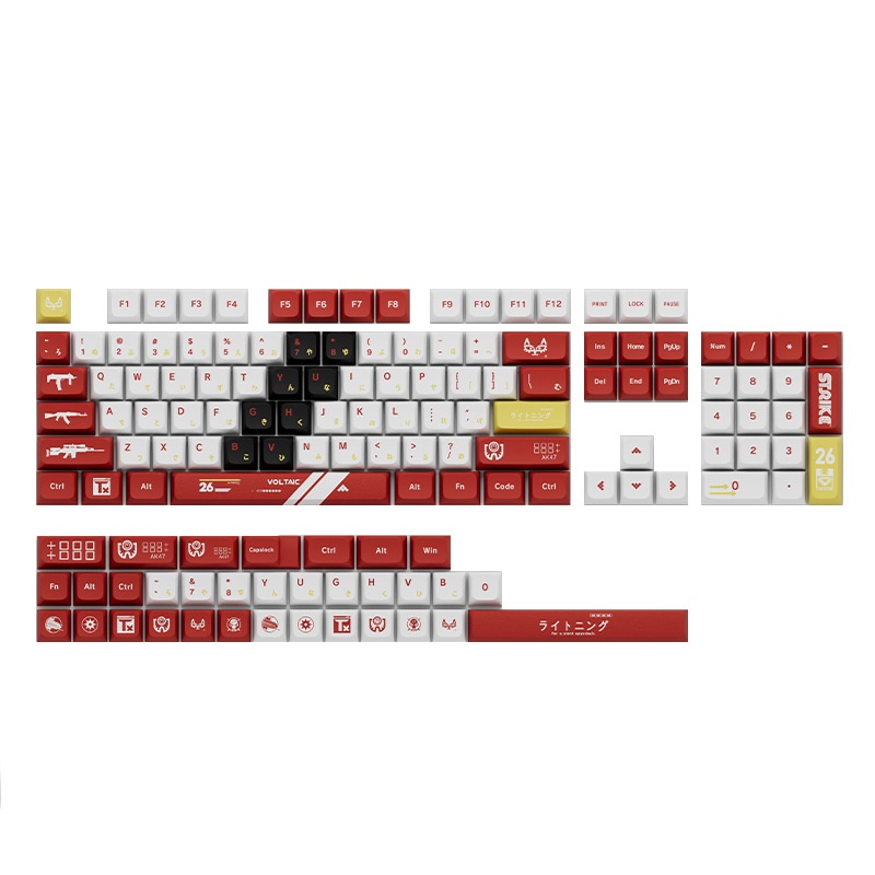 137 Phím Bloodsport Keycaps XDA Profile anime PBT Dye Sub Bàn phím cơ học Keycap