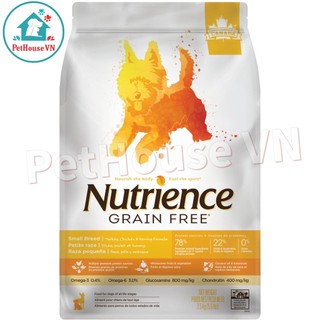 NUTRIENCE GRAIN FREE - Túi 500G Thức Ăn Hạt Cho Chó Mọi Lứa Tuổi Vị Gà & Rau Củ Quả Hàng Chính Hãng