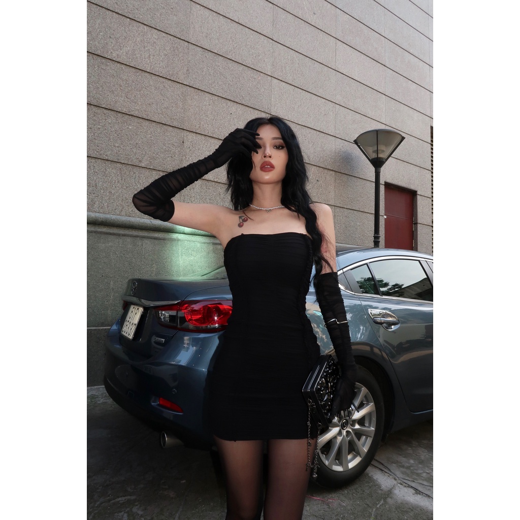 Đầm ống body kèm găng tay ATTENTION TUBE DRESS - Tipblu