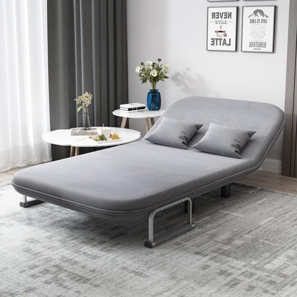 Ghế Sofa Giường HP66 Gấp Gọn Và Mở Ra Thành Giường, Sofa Bed Ghế Gập Thành Giường Khung Thép Chịu Tải 120kg