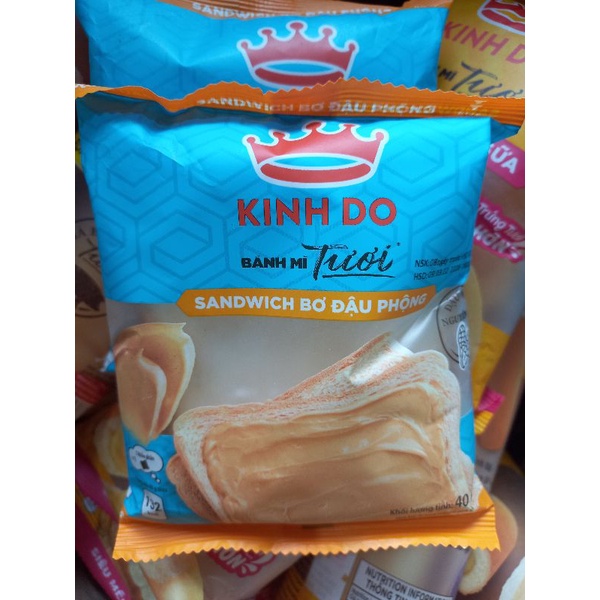 Bánh Sanwich lát Bơ Đậu Phộng Kinh Đô 40gam