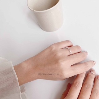 [Bạc] Nhẫn bạc Grace -  thân bi đan Julia