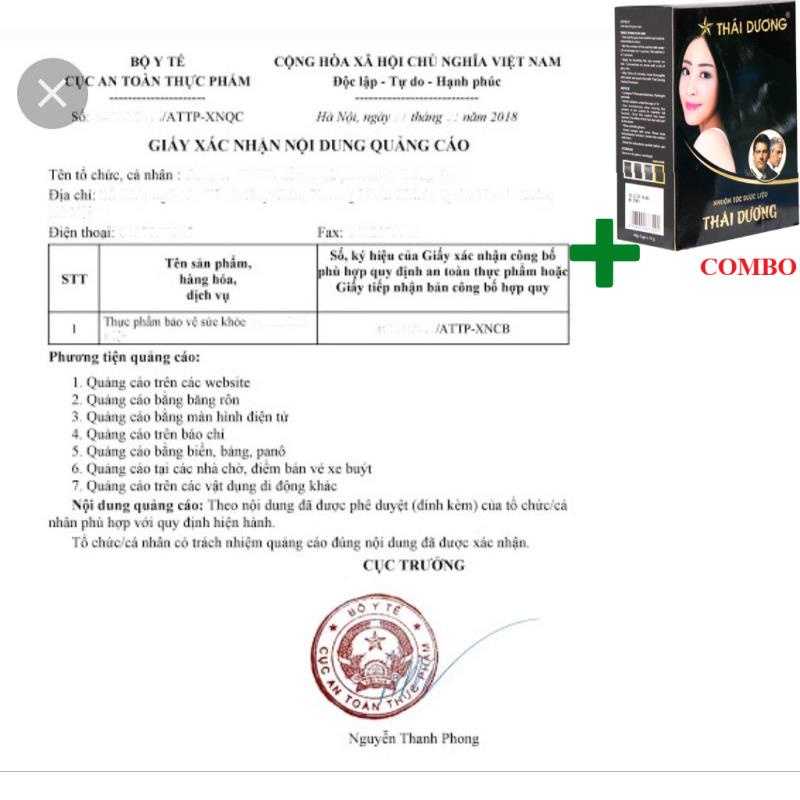 Combo Gội Là Đen Thái Dương+ Nhiệt Miệng PV hộp 50 viên