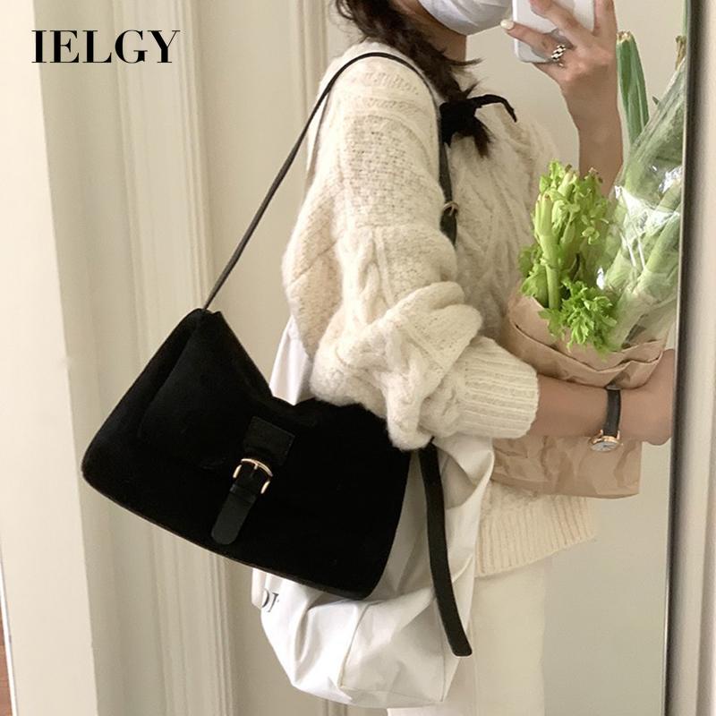 Túi Đeo Vai Bằng Da Lộn Phong Cách retro Hàn Quốc Cho Nữ