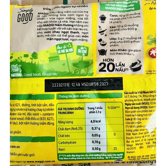 Hạt nêm Maggi chay gói