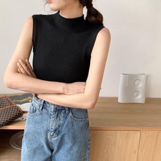 Áo len sát nách, cổ 3 phân siêu mềm mịn