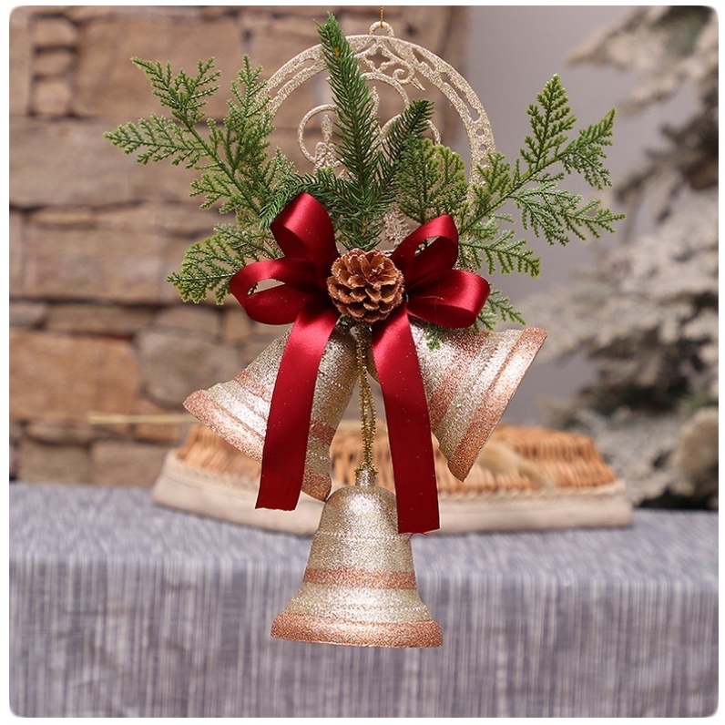 Chuông xoắn màu đồng trang trí Noel