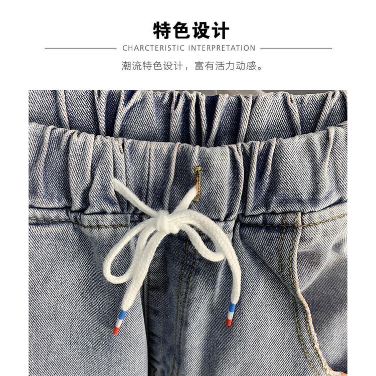 Quần jeans dài rách gối thời trang dành cho nam