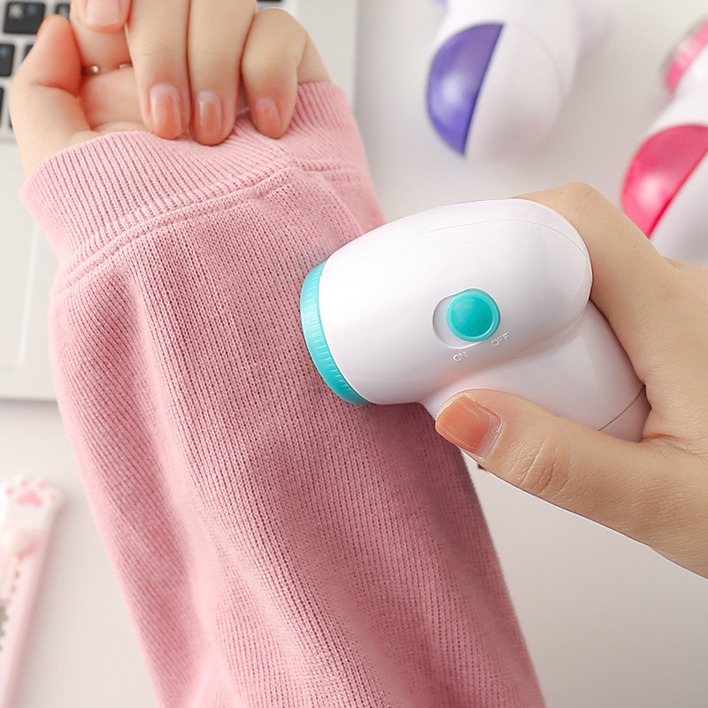 (biến đồ cũ thành đồ mới) Máy Cắt Lông Xù Quần Áo Len Áo Dạ Chăn Nệm Tất Vớ Quần Áo Mini Tiện Dụng Hút Bụi Vải Làm Sạch