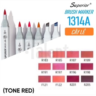 - bút marker brush superior 1314a - 240 màu lẻ - tone red