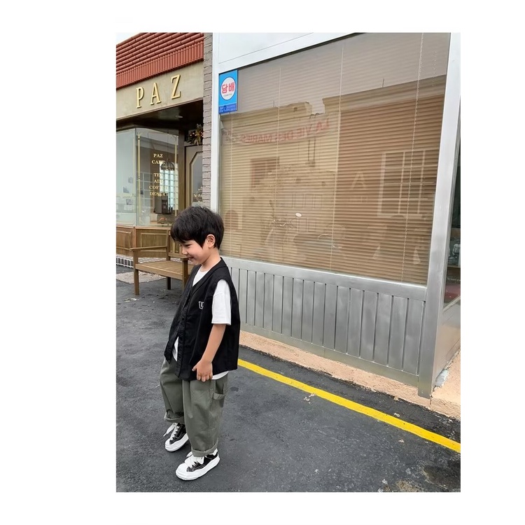 Quần Dài Dáng Rộng Màu Sắc Đơn Giản Thời Trang Mùa Thu Cho Bé Trai