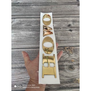 Chữ Howo nhỏ mạ vàng cho xe tải , ben Howo