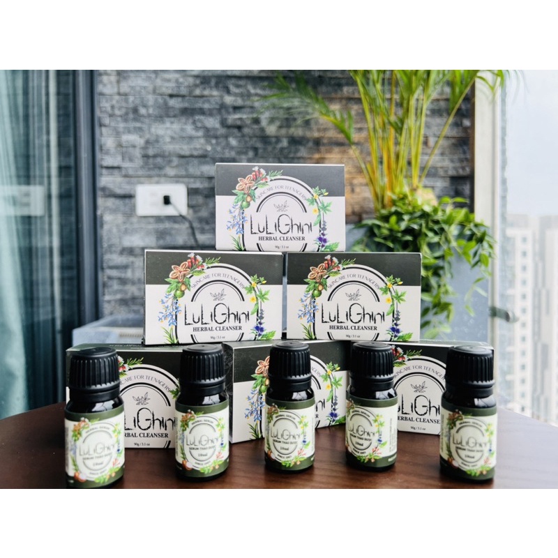 Herbal Cleanser Lulighini - Xà bông rửa mặt giảm mụn