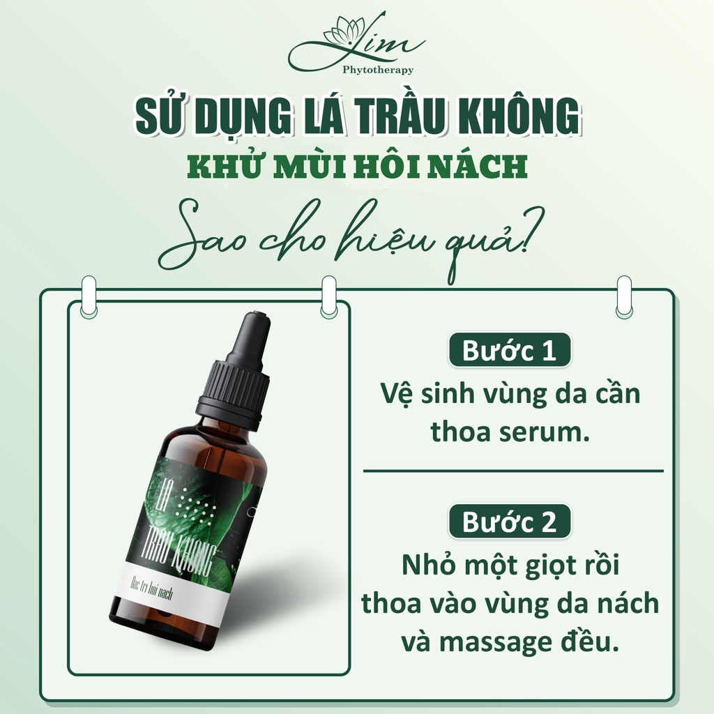 Serum Khử Mùi Hôi Nách Lá Trầu Không LIM - Khử Hôi Nách Hôi Chân , Cơ Thể , Giảm Thâm Nách , Giảm Mồ Hôi
