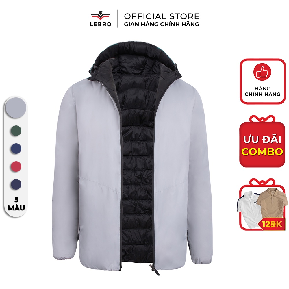Áo Khoác Phao Nam LEBRO (4 Màu) Chất Liệu Chần Bông Cao Cấp, Siêu Nhẹ, Cản Gió, Giữ Ấm Cực Tốt (AK01)