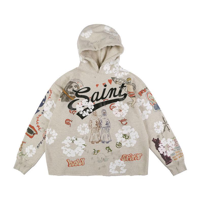 Áo Hoodie In Họa Tiết Graffiti Saint Michael Cá Tính