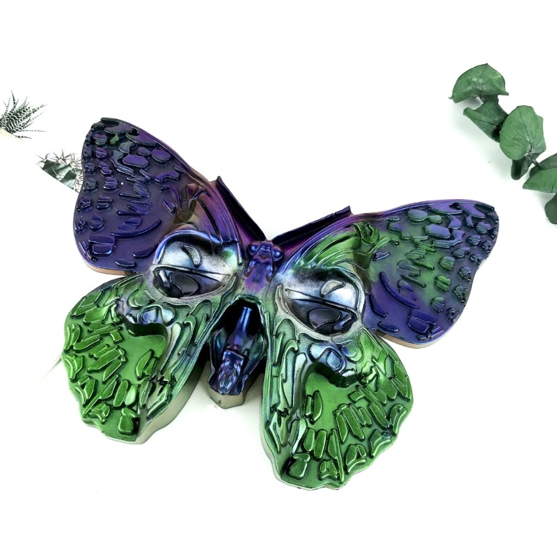 Khuôn Silicon Làm Mặt Dây Chuyền Hình Bươm Bướm Phong Cách Halloween