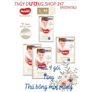 Tã quần huggies thin & soft mỏng tàng hình size l72/xl62