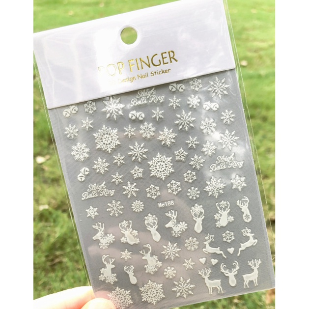 STICKER TRANG TRÍ NOEN HOA TUYẾT