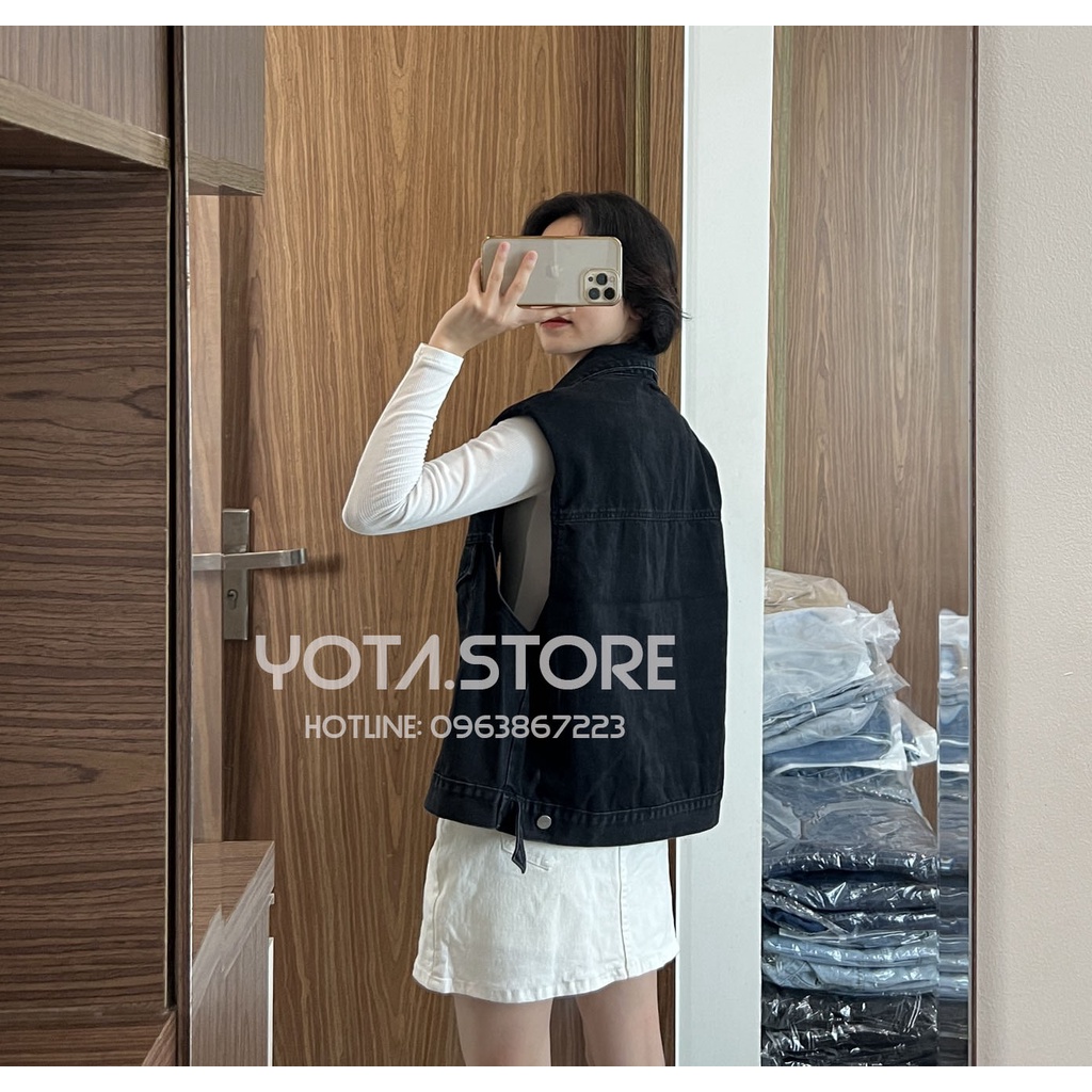 Áo khoác jeans gile - KB69