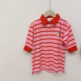 Váy polo sọc đỏ Q.B Studio