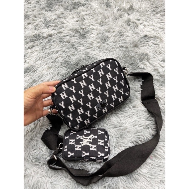 Túi đeo chéo mini đựng điện thoại nam nữ NY hàng xuất dư, kiểu dáng thể thao