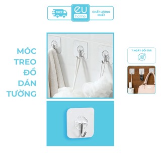 Móc Treo Đồ, Dán Tường Siêu Bền Đa Năng Chịu Lực trong suốt.
