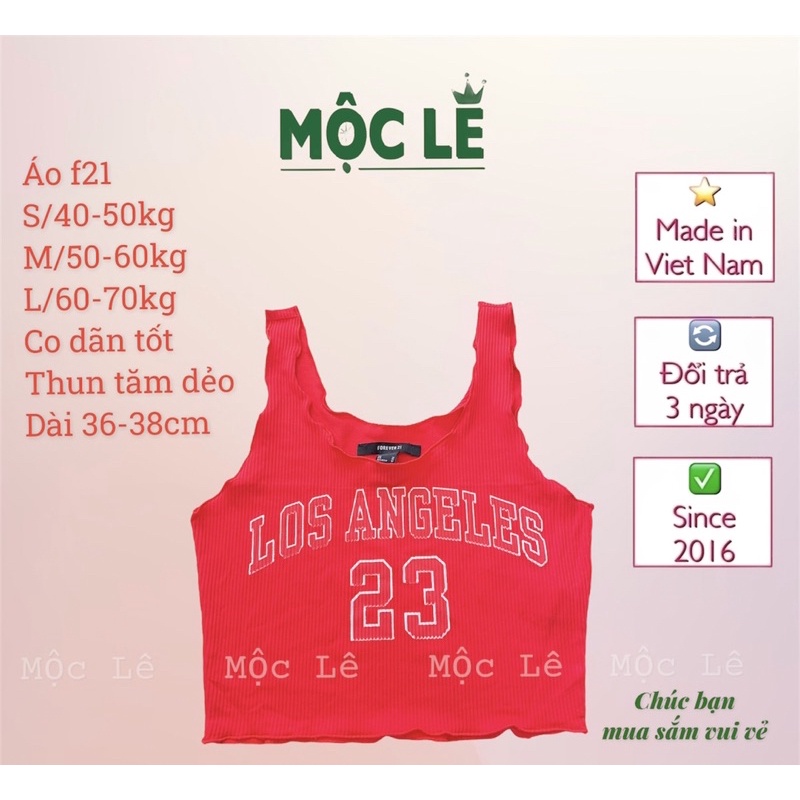 (40-70kg) Áo bra f21 croptop sát nách đỏ thun tăm dẻo dai mỏng vnxk mộc lê