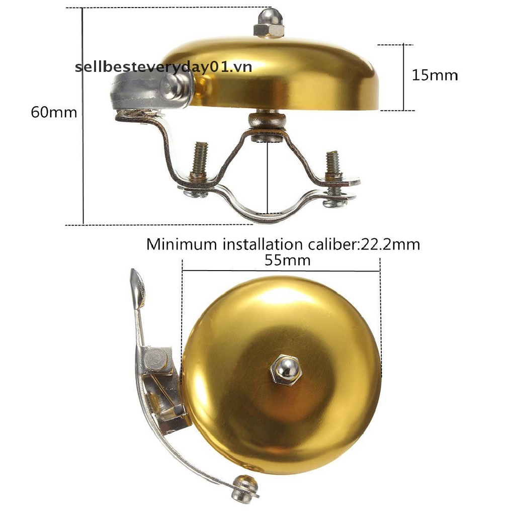 Chuông Cảm Ứng Một Chạm Gắn Tay Lái Xe Đạp Cổ Điển Mới Nhất