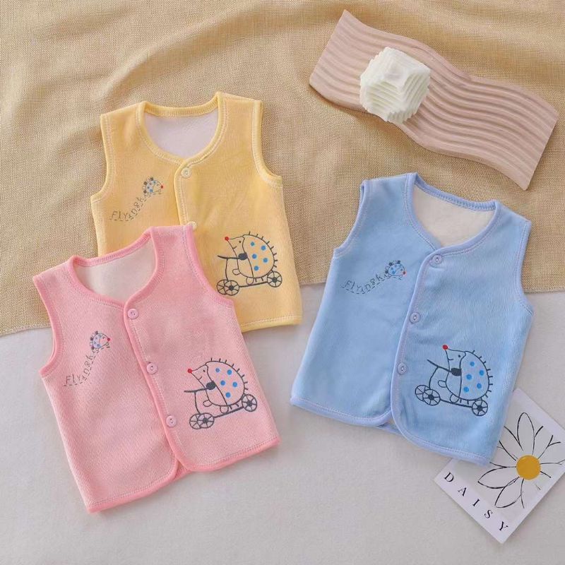 Áo gile cho bé trai bé gái 5-11kg chất nhung siêu mềm mịn hàng Quảng Châu cao cấp