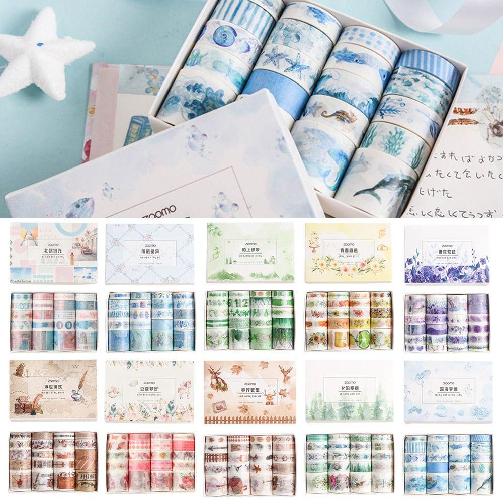 CHOOKEY Cuộn 20 Cuộn Băng Keo Dán Trang Trí Sổ Tay DIY