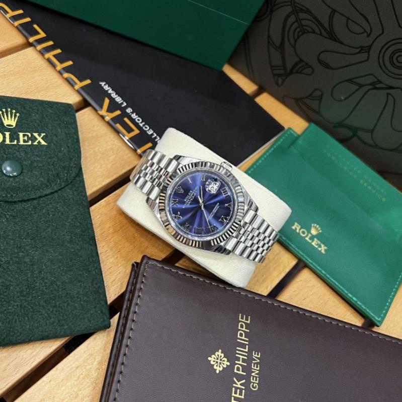 Đồng hồ nam Rolex size 41mm dây thép xịn.