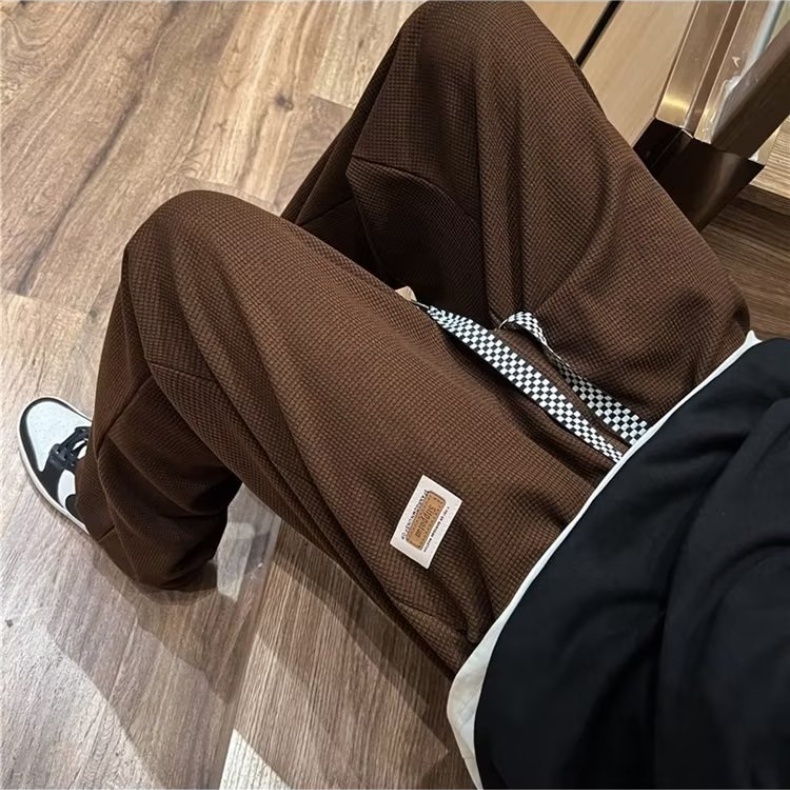 Quần Dài Ống Đứng Lưng Cao Thời Trang Hàn Quốc Cho Nam Nữ