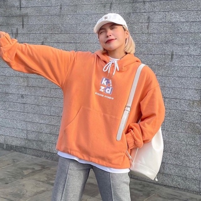 Áo Khoác Hoodie Nỉ Mảnh Ghép KIZDER Unisex Nam Nữ Form Oversize, Chất liệu co dãn, hình in nổi, trẻ trung
